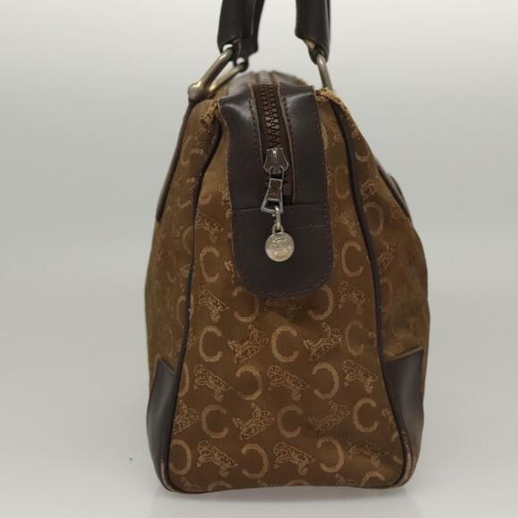 CELINE C Sulky Hand Bag Canvas Brown Gold - Picture 6 of 13
